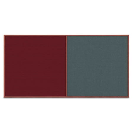 United Visual Products Enclosed Corkboard, 3 Door, 96"x48", 4" Fra, UV3413-BLACK-BUFF UV3413-BLACK-BUFF